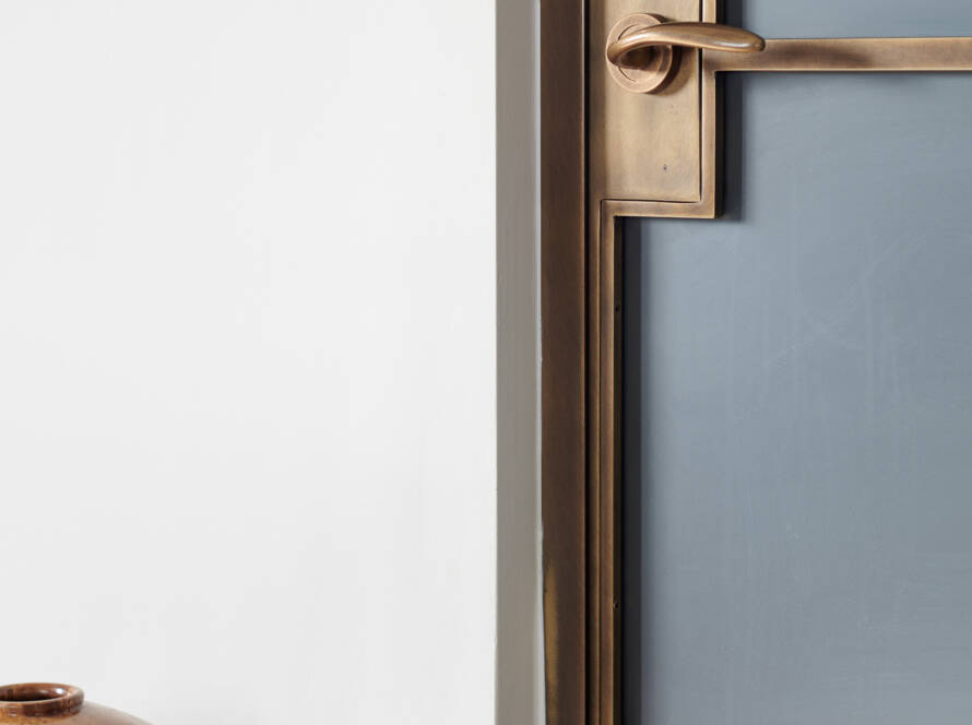 Antique Brass Door with antique brass handle
